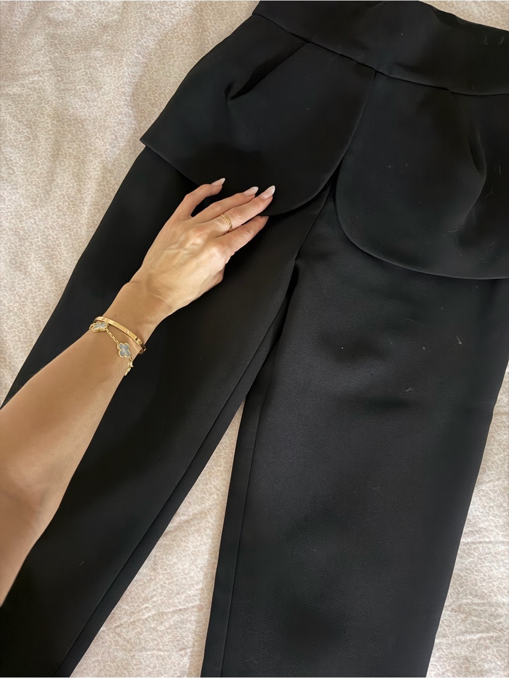 Women's Black Tailored Jumpsuit Pants